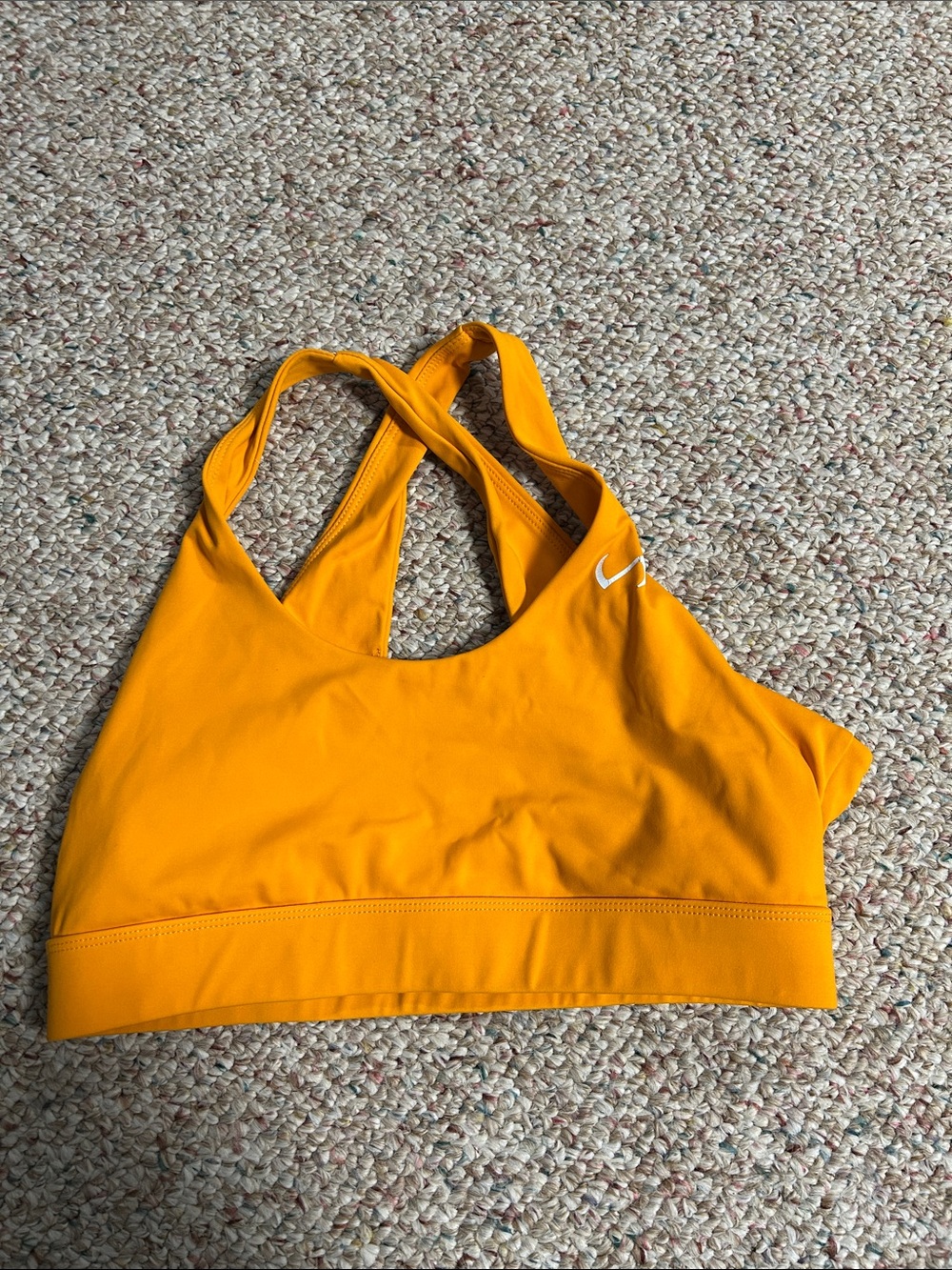 Women’s Cross-Back Performance Sports Bra - Bright Orange
